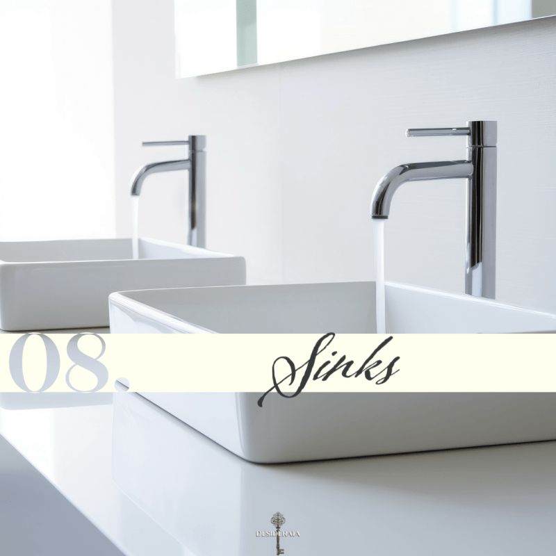 step eight: sinks