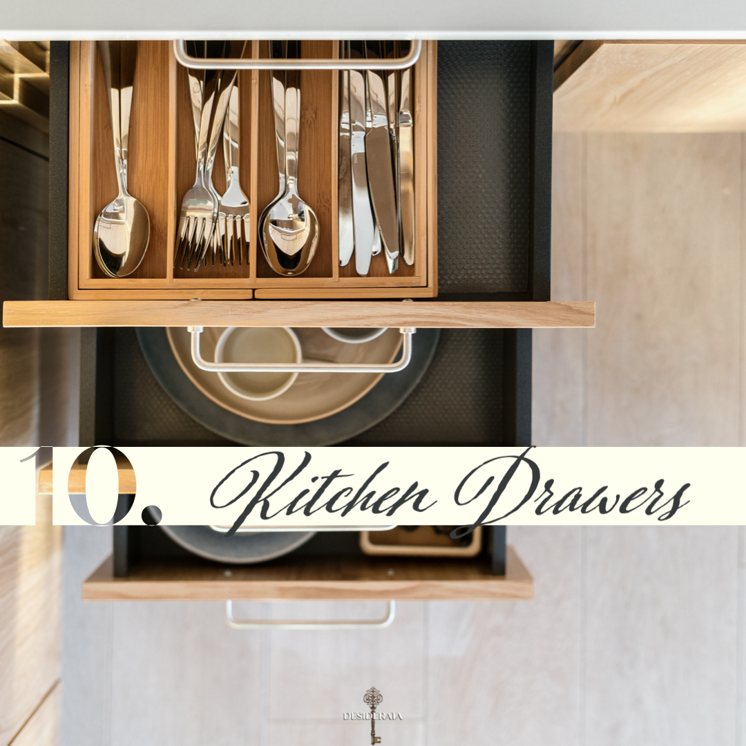 step ten: kitchen drawers